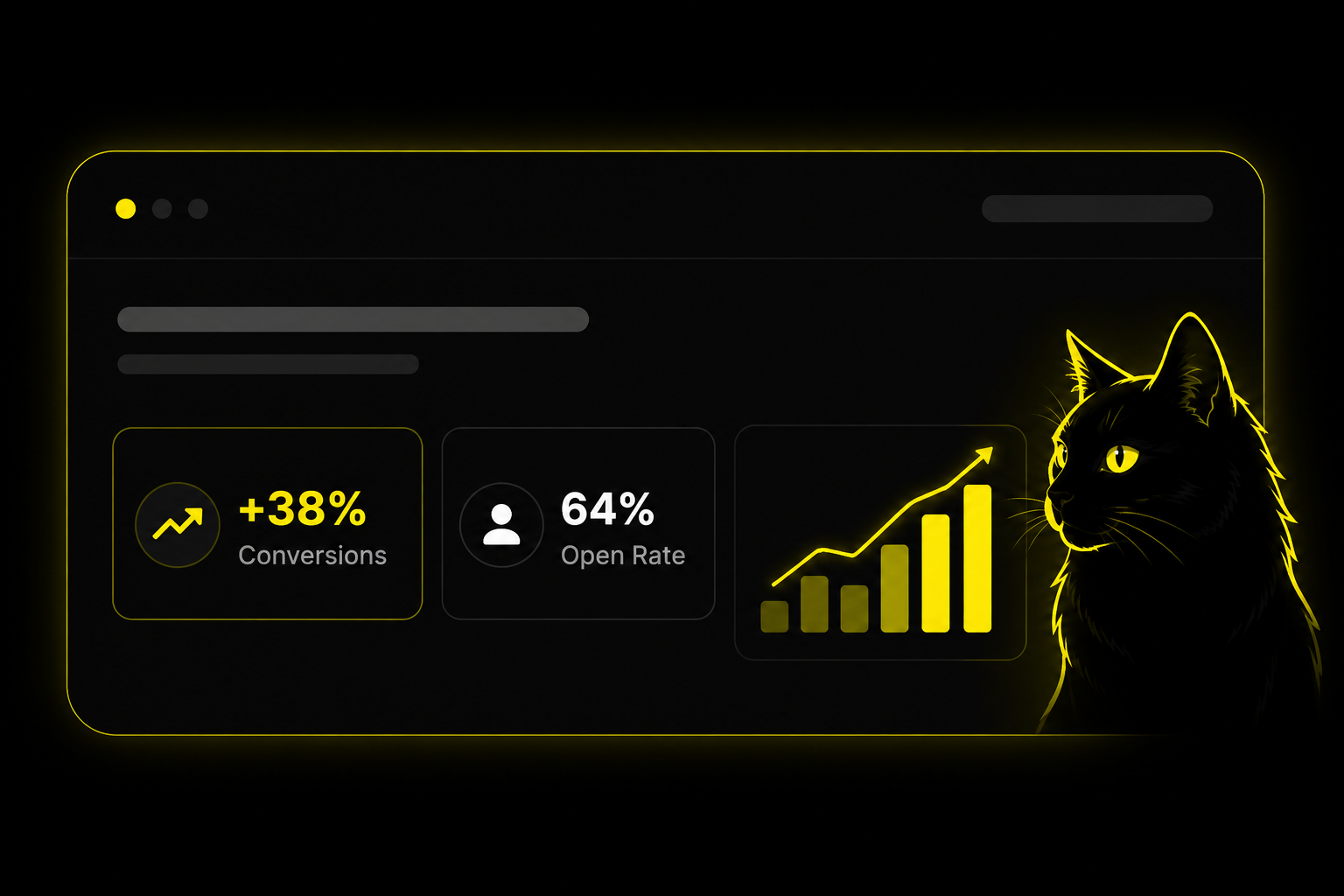 BlackCat Marketing Illustration